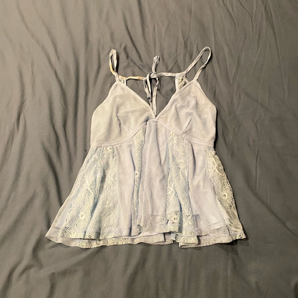 ❗️SOLD❗️Venus blue lace tank